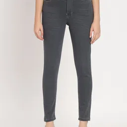 AngelFab Women Jean Skinny Fit Clean Look Cropped Cotton Jeans-picture-40