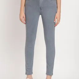 AngelFab Women Jean Skinny Fit Clean Look Cropped Cotton Jeans-picture-50
