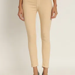 AngelFab Women Jean Skinny Fit High-Rise Coloured Shade Clean Look Cotton Cropped Jeans-picture-37