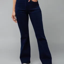 DOLCE CRUDO Women Bootcut High-Rise Stretchable Jeans-picture-32