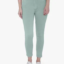 FCK-3 Women Lime Green Jean High-Rise Stretchable Jeans-picture-12