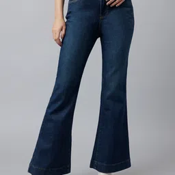 Xpose Women Comfort Flared High-Rise Stretchable Jeans-picture-16
