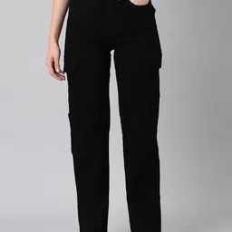 SHOWOFF Women Wide Leg Stretchable Clean Look Jeans-picture-17