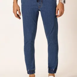 HERE&NOW Men Original Jogger Clean Look Cropped Stretchable Jeans-picture-37