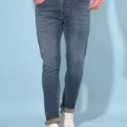 Crimsoune Club Men Skinny Fit Mid Rise Clean Look Stretchable Jeans-picture-35