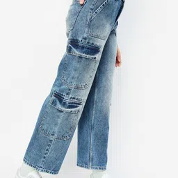 max Women Mildly Distressed Heavy Fade Jeans image 2