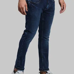 Parx Men Slim Fit Low-Rise Heavy Fade Jeans image 4