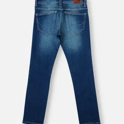 Pepe Jeans Boys Slim Fit Mid-Rise Light Fade Medium Shade Low Distressed Stretchable Jeans image 3