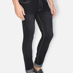 Ashtag Men Mid-Rise Slim Fit Clean Look Light Fade Stretchable Jeans image 2
