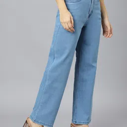 BAESD Women Flared High-Rise Stretchable Jeans image 2