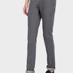 Mast & Harbour Men Grey Micheal Slim Fit Mid-Rise Clean Look Stretchable Jeans image 2