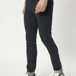 AngelFab Men Jean Skinny Fit Clean Look Cotton Jeans image 5