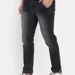 V-Mart Men Classic Mildly Distressed Heavy Fade Jeans image 2
