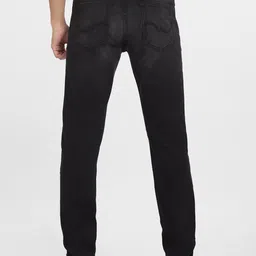 Jack & Jones Men Black Slim Fit Low-Rise Jeans image 3
