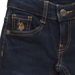 U.S. Polo Assn. Kids Boys Slim Fit Light Fade Clean Look Stretchable Jeans image 2