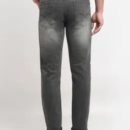 Cantabil Men Mid Rise Heavy Fade Regular Fit Stretchable Cotton Jeans image 3