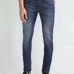 Flying Machine Men Super Skinny Fit Low-Rise Heavy Fade Stretchable Jeans image 5