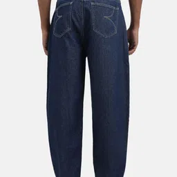 Bene Kleed Men Baggy Fit Mid-Rise Dark Shade Pure Cotton Clean Look Jeans image 4