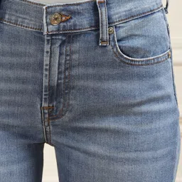 7 For All Mankind Women Bootcut Light Fade Clean Look Jeans image 2