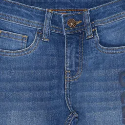 Pantaloons Junior Boys Low Distress Mid-Rise Cotton Light Fade Jeans image 4