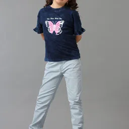 UNDER FOURTEEN ONLY Girls Slim Fit Jeans image 4