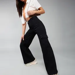 BAESD Women Wide Leg High-Rise Stretchable Jeans image 4