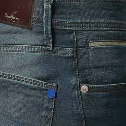 Pepe Jeans Men Blue Tapered Fit Low-Rise Light Fade Stretchable Jeans image 4