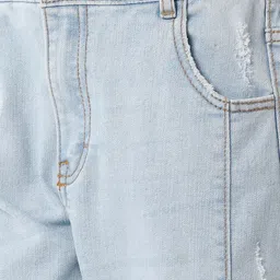 KATE & OSCAR Girls Blue Cotton Clean Look Jeans image 5