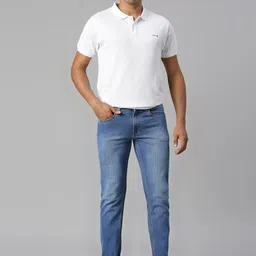 HJ HASASI Men Slim Fit Heavy Fade Stretchable Cotton Jeans image 5