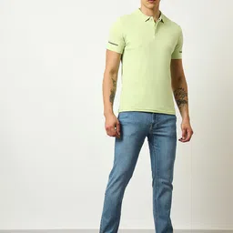 Lee Men Slim Fit Mid-Rise Clean Look Heavy Fade Stretchable Jeans image 3