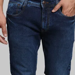 Parx Men Slim Fit Low-Rise Heavy Fade Jeans image 2