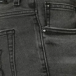 WAIMEA Men Grey Durban Slim Fit Mildly Distress Heavy Fade Stretchable Denims image 4