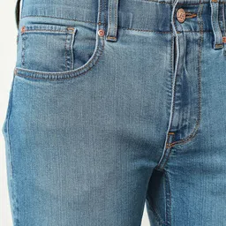 Lee Men Slim Fit Mid-Rise Clean Look Heavy Fade Stretchable Jeans image 2