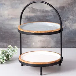 nestroots Medina Buffet Organizer - Grey & White image 2