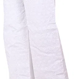 antrue Women Relaxed White Pure Cotton Trousers image 3