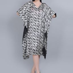mod & shy Abstract Printed Swimwear Coverup Dress-picture-0