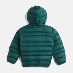 Camey Boys Green Lightweight Puffer Jacket image 3