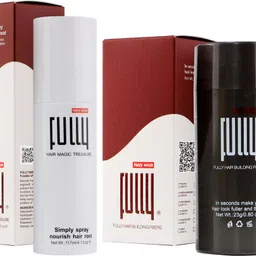 americolor fully Building Fiber With Hair Nourishing Spray Medium Hair Volumizer Powder & Spray Nutritional & Repaired 117ml Hair Spray and 23Gram Black Hair Fiber Fully Hair Medium Hair Volumizer Hair Fiber and Hair Spray image 5