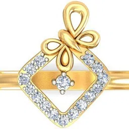 avsar AVR652YB 14kt Cubic Zirconia Yellow Gold ring image 3