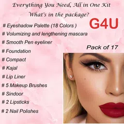 g4u Full Makeup Kit For Women Kit (17 Pices) | All-in-one Makeup Gift For Girl 45 image 2