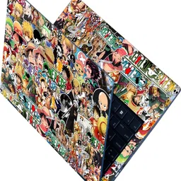 Anweshas Full Body Laptop Skin for Laptops Upto 15.6 Inch - One Piece Sticker Bomb HD Sticker No Residue Removable Self Adhesive Vinyl Reusable Laptop Skin Compatible for 15.6 inch-image-23