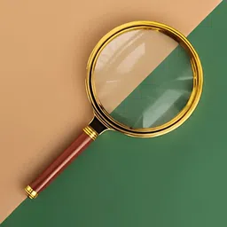 clearo Golden 80mm 4X Handheld Magnifier – High-Power Study Lens for Kids & Students 4X Hand-held Magnifying High Power-picture-13