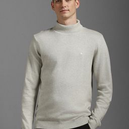 Louis Philippe Men Cotton Turtle Neck Long Sleeves Pullover-picture-3