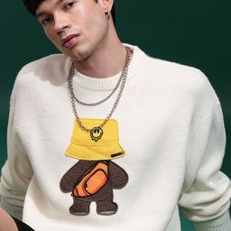 HIGHLANDER Men Self Design Round Neck Pullover-picture-14