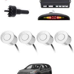 zplus 4White Parking Sensor With LED Display Increased Safety For Car-74 Safety of Passengers/Car One Alarm Kit-1541 Parking Sensor-picture-32