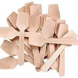 95mm Belcha Spoon, Mini Taster Spoon, Pastry Spoon, Eco Friendly Bio degradable Disposable Wooden Ice-cream Spoon Set-image-17
