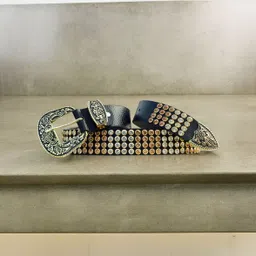 malikbelt Men Casual Black Genuine Leather Belt image 3