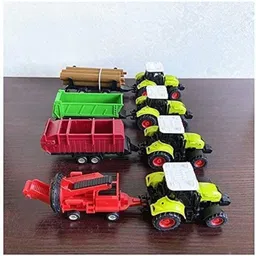 ktrs Tractor Friction Powered Cars Push and Go Cars Tractor Vehicles Gift 4pic set image 4