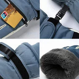 highever Solid Winter Men Gloves image 4