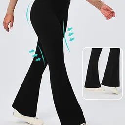 hrx by hrithik roshan Solid Women Black Tights image 4